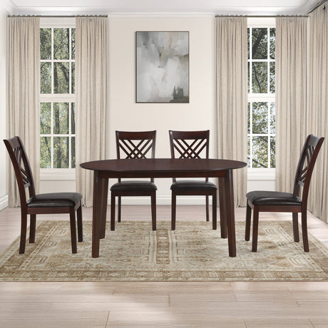 Adrian Espresso Oval Dining Room Set from Steve Silver - Luna Furniture