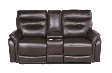 Fortuna Coffee Dual Power Reclining Loveseat from Steve Silver - Luna Furniture