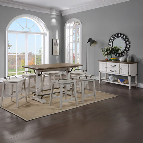 Pendleton Two-tone 59.5-inch Counter Height Table from Steve Silver - Luna Furniture