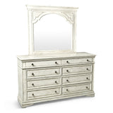 Highland Park Cathedral White 4-Piece Queen Bedroom Set (Queen Bed/DR/MR/NS) from Steve Silver - Luna Furniture