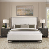 Verona Cream Upholstered Queen Bed from Steve Silver - Luna Furniture