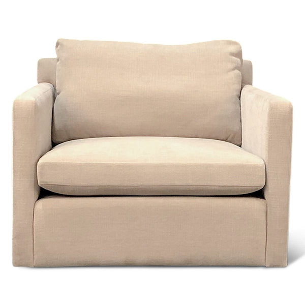 Maison Gianna Accent Chair in Oat Chenille Fabric