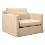 Maison Gianna Accent Chair in Oat Chenille Fabric from Home Trends & Design - Luna Furniture