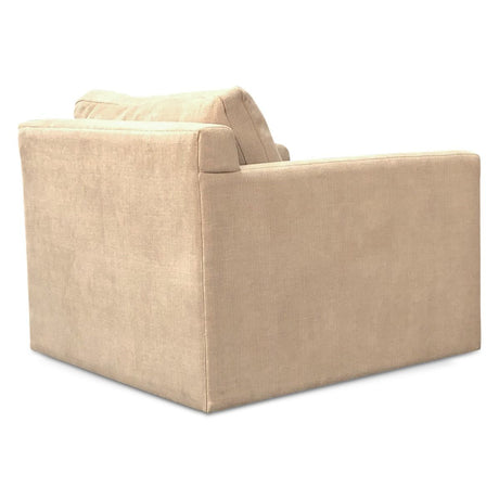 Maison Gianna Accent Chair in Oat Chenille Fabric from Home Trends & Design - Luna Furniture