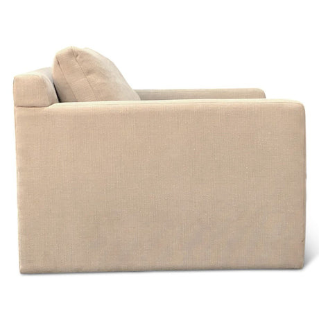 Maison Gianna Accent Chair in Oat Chenille Fabric from Home Trends & Design - Luna Furniture