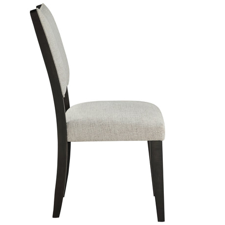 Roatan Black/Oatmeal Upholstered Side Chair, Set of 2 from Steve Silver - Luna Furniture