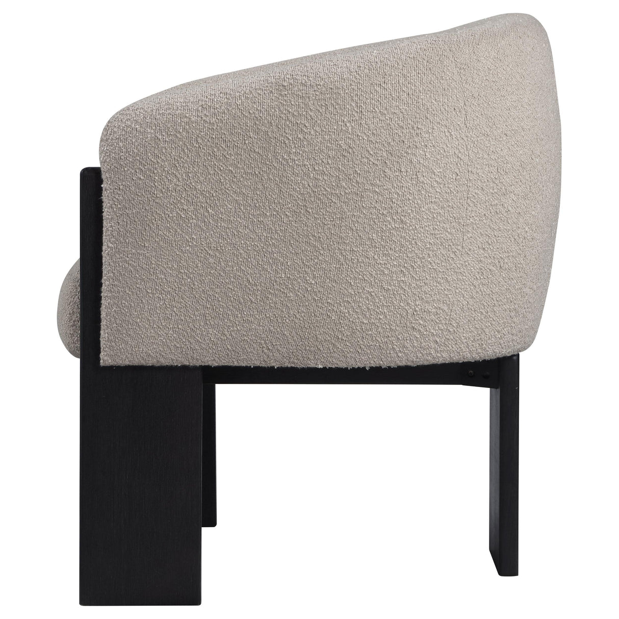 Valdez Beige Boucle Upholstered Barrel Back Accent Chair from Coaster - Luna Furniture