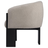 Valdez Beige Boucle Upholstered Barrel Back Accent Chair from Coaster - Luna Furniture