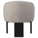 Valdez Beige Boucle Upholstered Barrel Back Accent Chair from Coaster - Luna Furniture