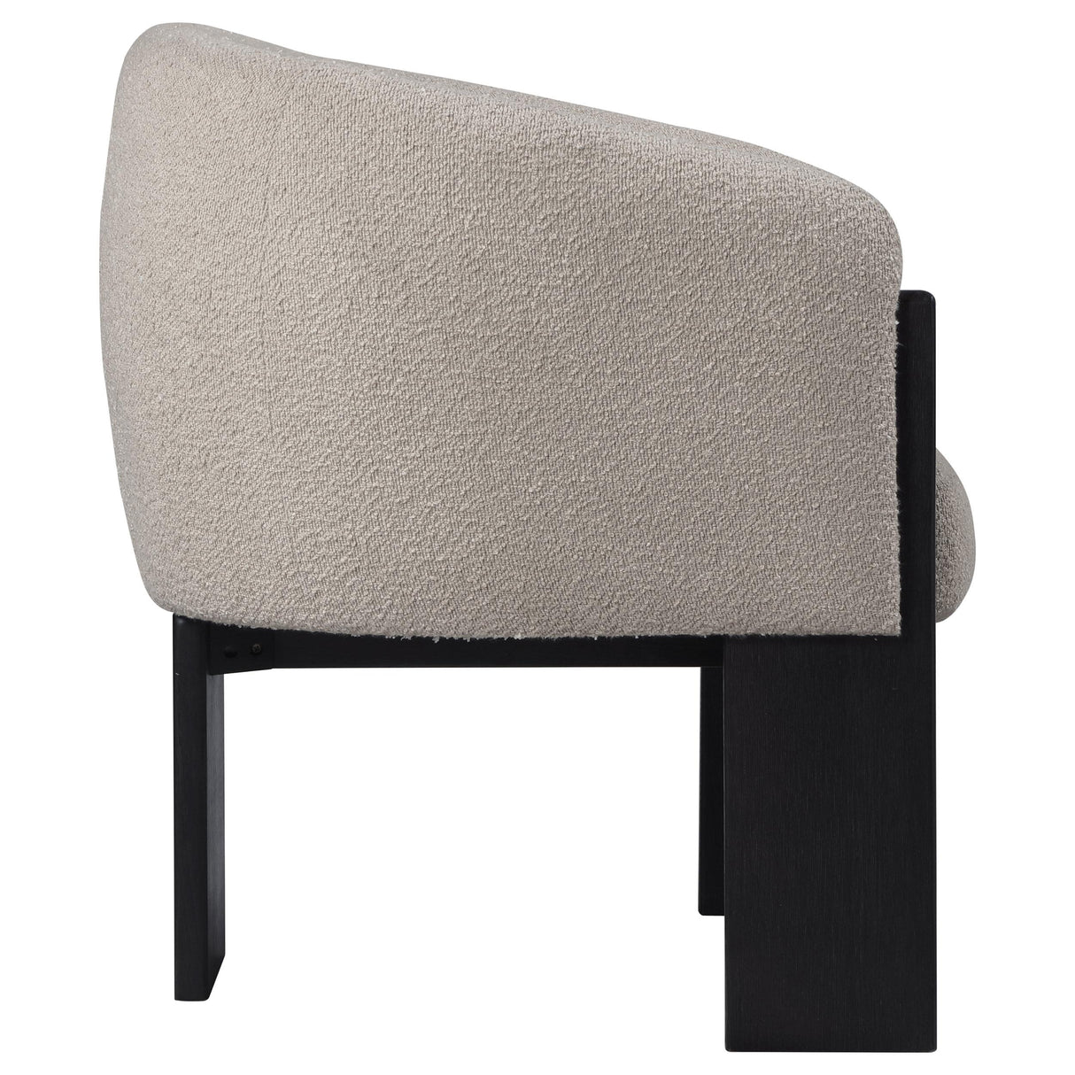 Valdez Beige Boucle Upholstered Barrel Back Accent Chair from Coaster - Luna Furniture