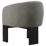 Valdez Brown Boucle Upholstered Barrel Back Accent Chair from Coaster - Luna Furniture