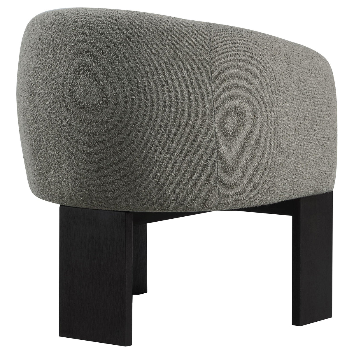 Valdez Brown Boucle Upholstered Barrel Back Accent Chair from Coaster - Luna Furniture