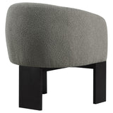 Valdez Brown Boucle Upholstered Barrel Back Accent Chair from Coaster - Luna Furniture