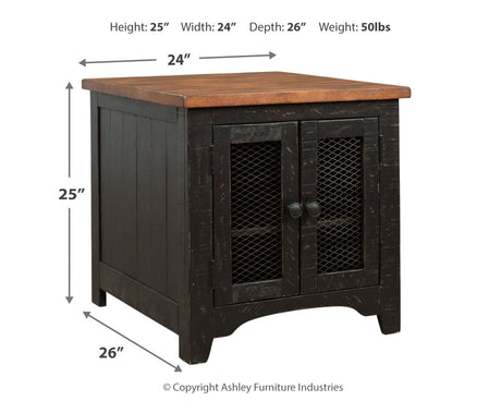 Valebeck 2 End Tables in Black/Brown from Ashley - Luna Furniture