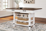 Valebeck Counter Height Dining Table and 4 Barstools from Ashley - Luna Furniture