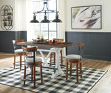 Valebeck Counter Height Dining Table and 4 Barstools in Brown from Ashley - Luna Furniture