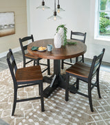 Valebeck Counter Height Dining Table and 4 Barstools in Multi from Ashley - Luna Furniture