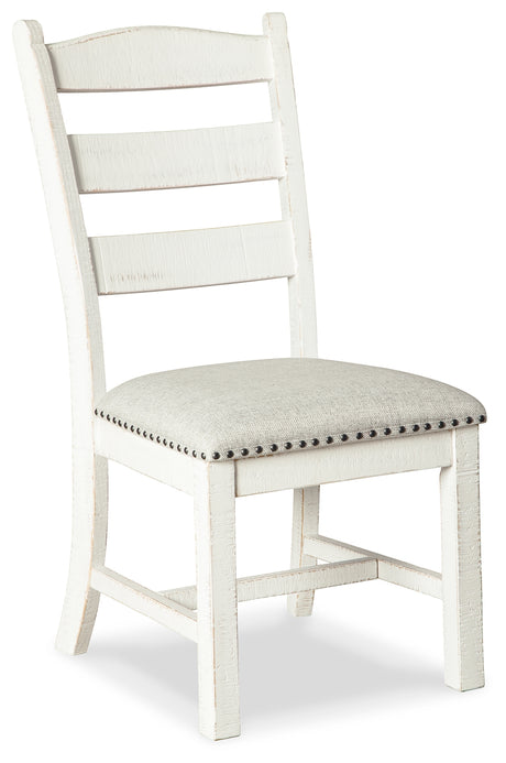 Valebeck White/Brown Dining Table and 4 Chairs from Ashley Furniture - Luna Furniture