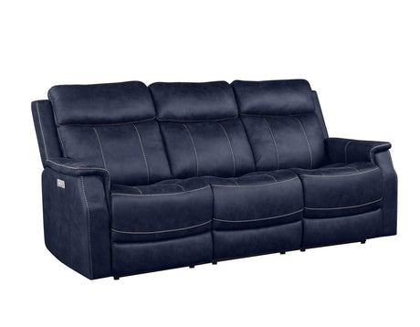 Valencia Ocean Blue 3-Piece Dual Power Reclining Living Room Set from Steve Silver - Luna Furniture