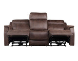 Valencia Walnut 3-Piece Dual Power Reclining Living Room Set from Steve Silver - Luna Furniture