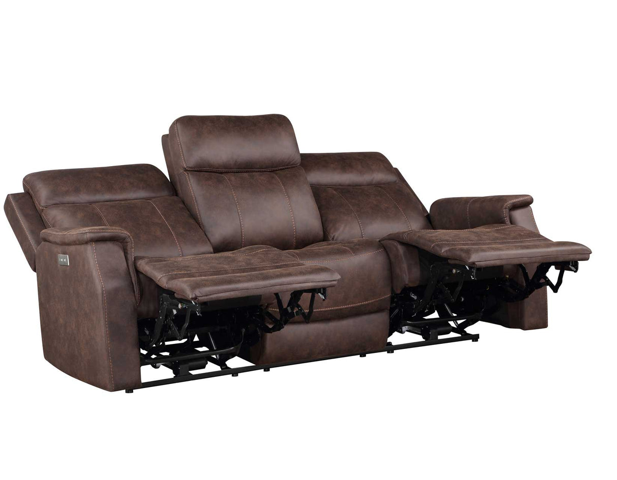 Valencia Walnut 3-Piece Dual Power Reclining Living Room Set from Steve Silver - Luna Furniture