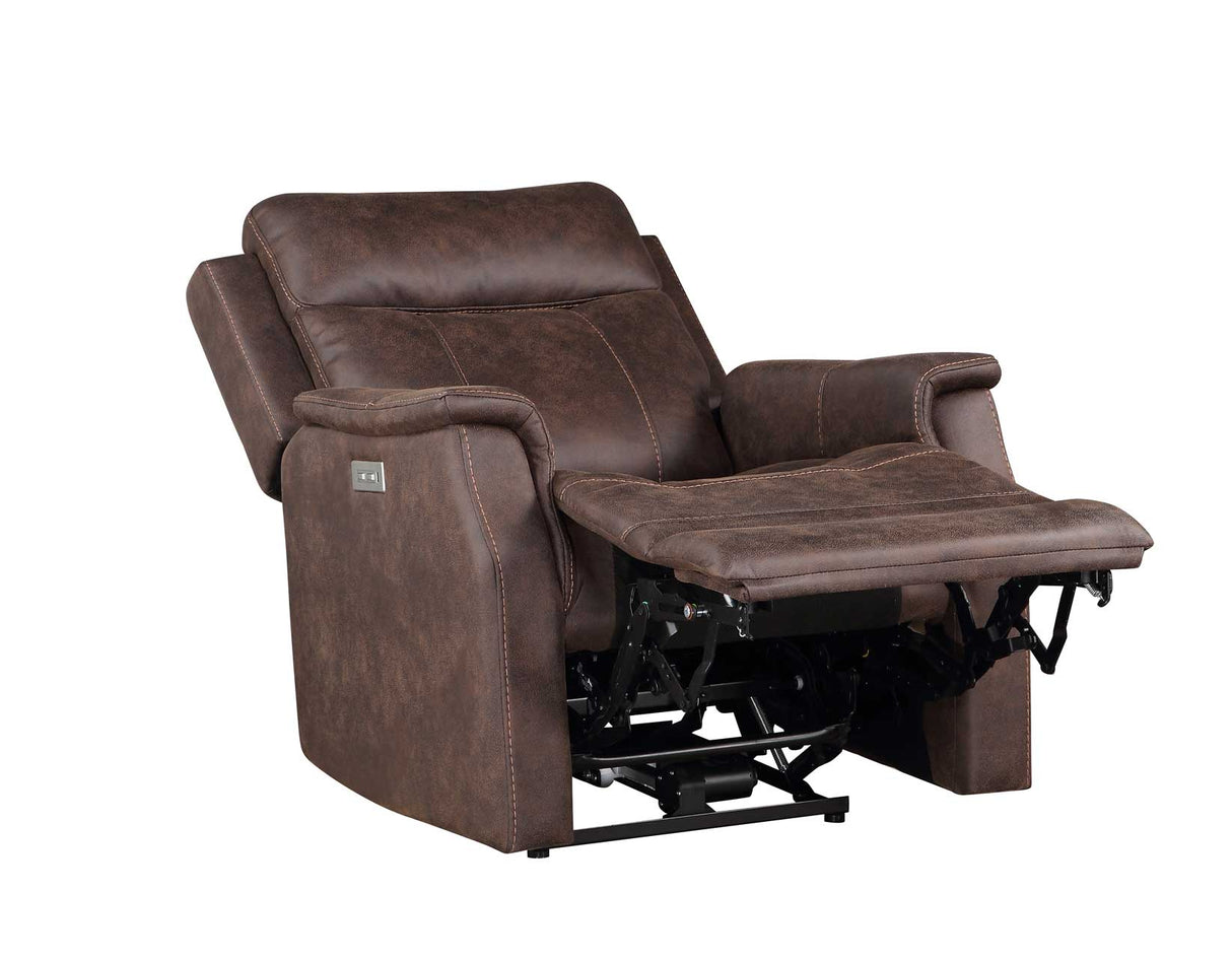Valencia Walnut 3-Piece Dual Power Reclining Living Room Set from Steve Silver - Luna Furniture