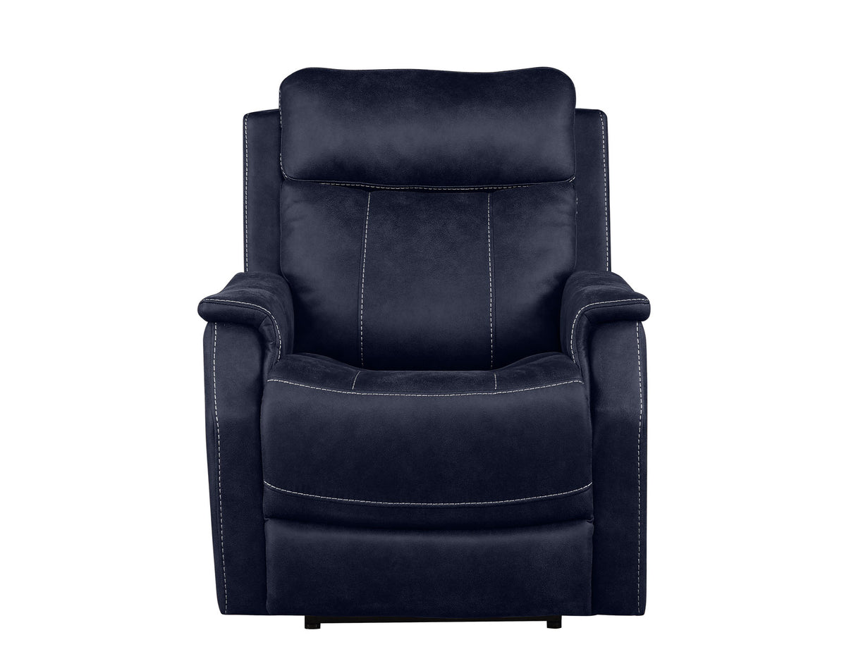 Valencia Ocean Blue Dual Power Recliner from Steve Silver - Luna Furniture