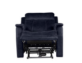 Valencia Ocean Blue Dual Power Recliner from Steve Silver - Luna Furniture