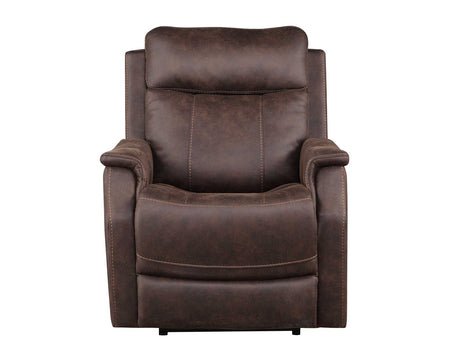 Valencia Walnut Dual-Power Recliner from Steve Silver - Luna Furniture
