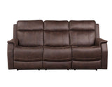 Valencia Walnut Dual-Power Reclining Sofa from Steve Silver - Luna Furniture
