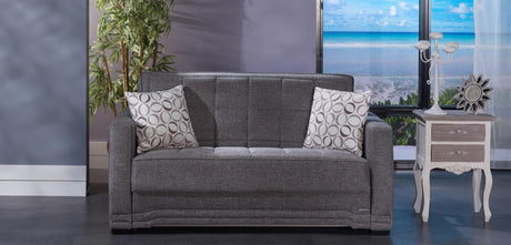 Valerie Diego Gray Sleeper Loveseat from Bellona - Luna Furniture