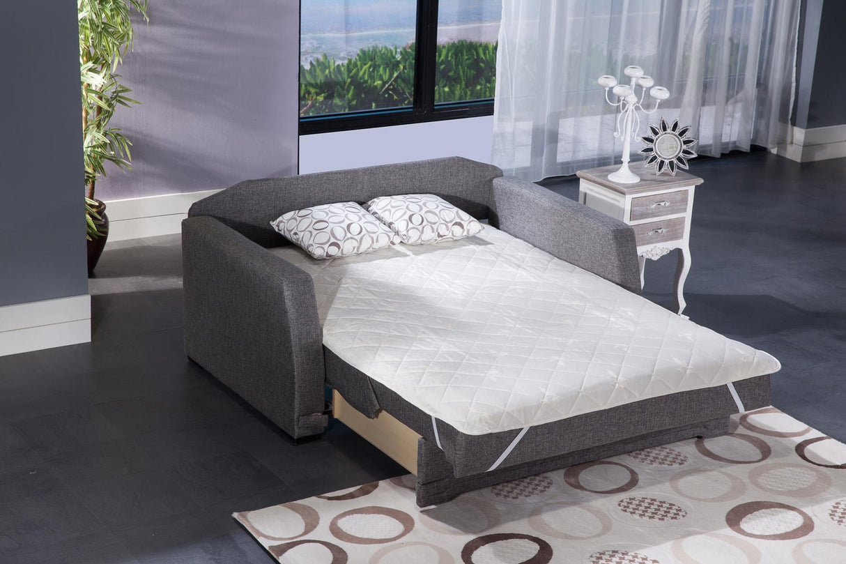 Valerie Diego Gray Sleeper Loveseat from Bellona - Luna Furniture