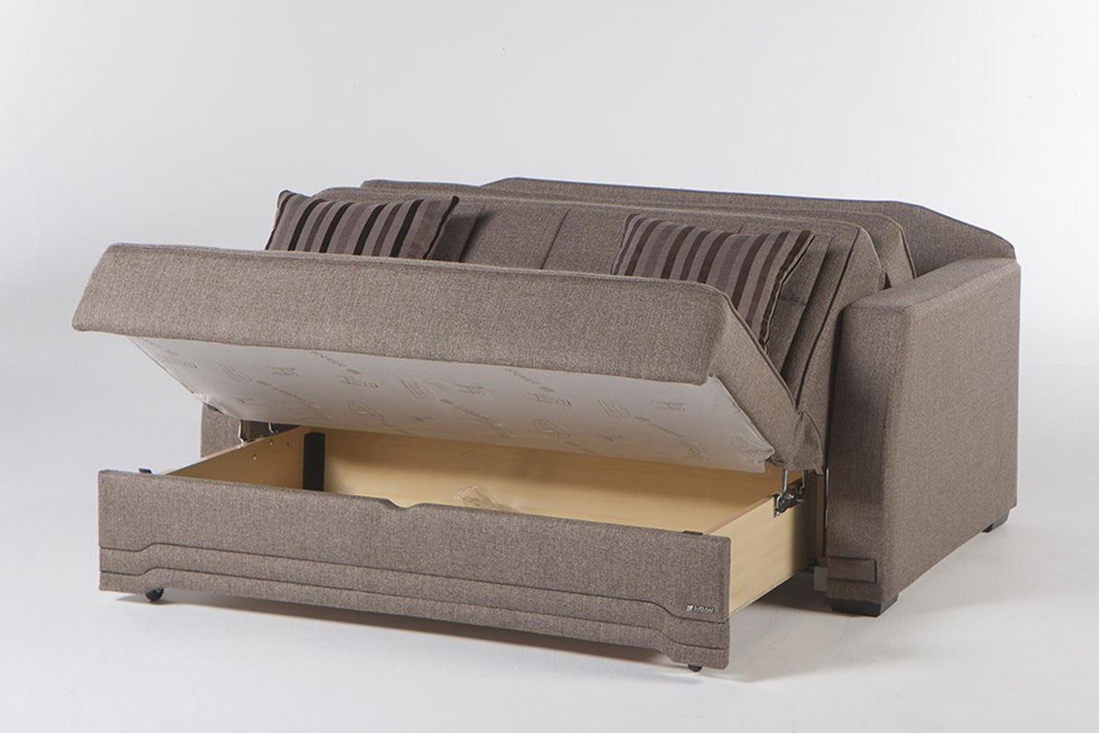 Valerie Redeyef Brown Sleeper Loveseat from Bellona - Luna Furniture