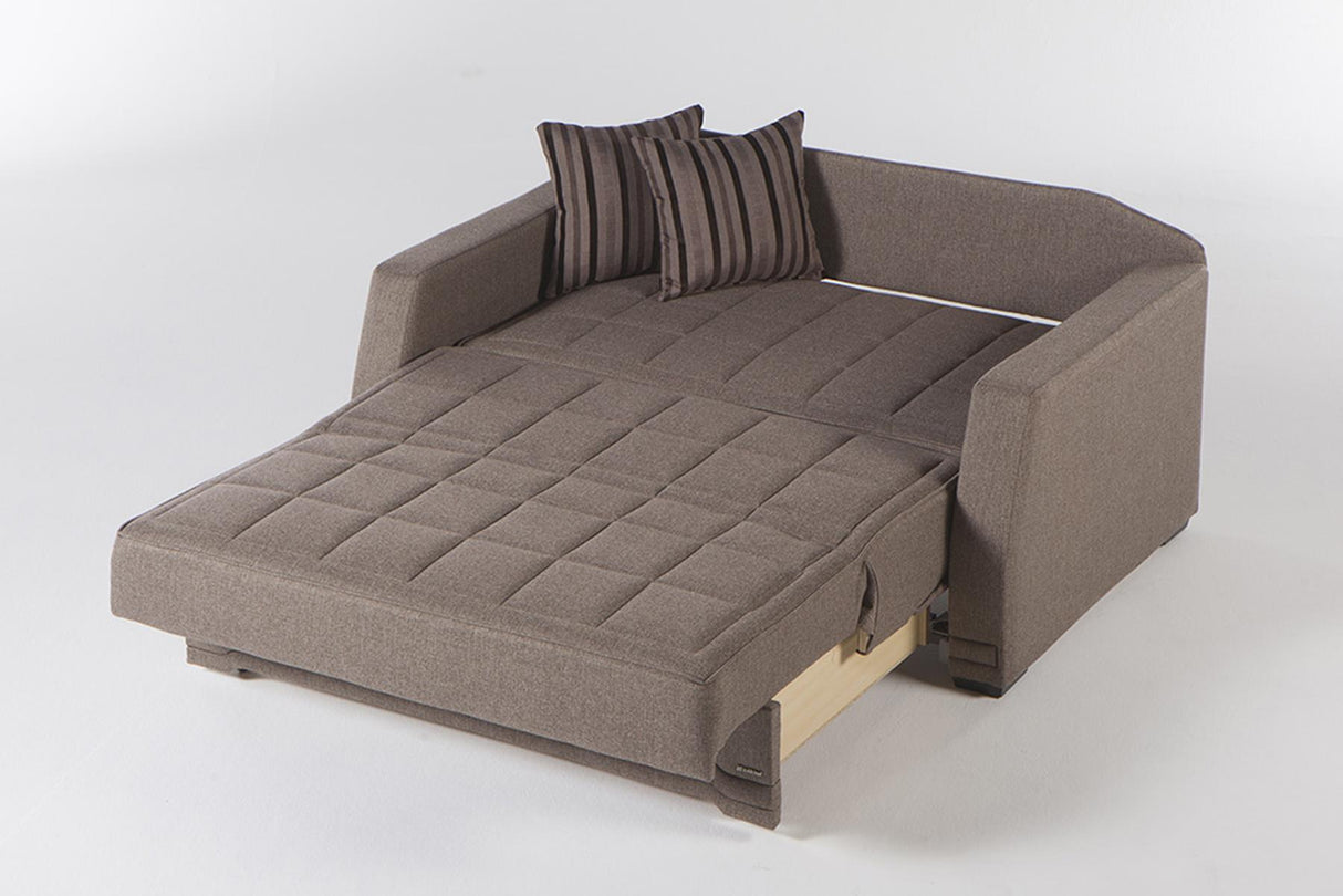 Valerie Redeyef Brown Sleeper Loveseat from Bellona - Luna Furniture