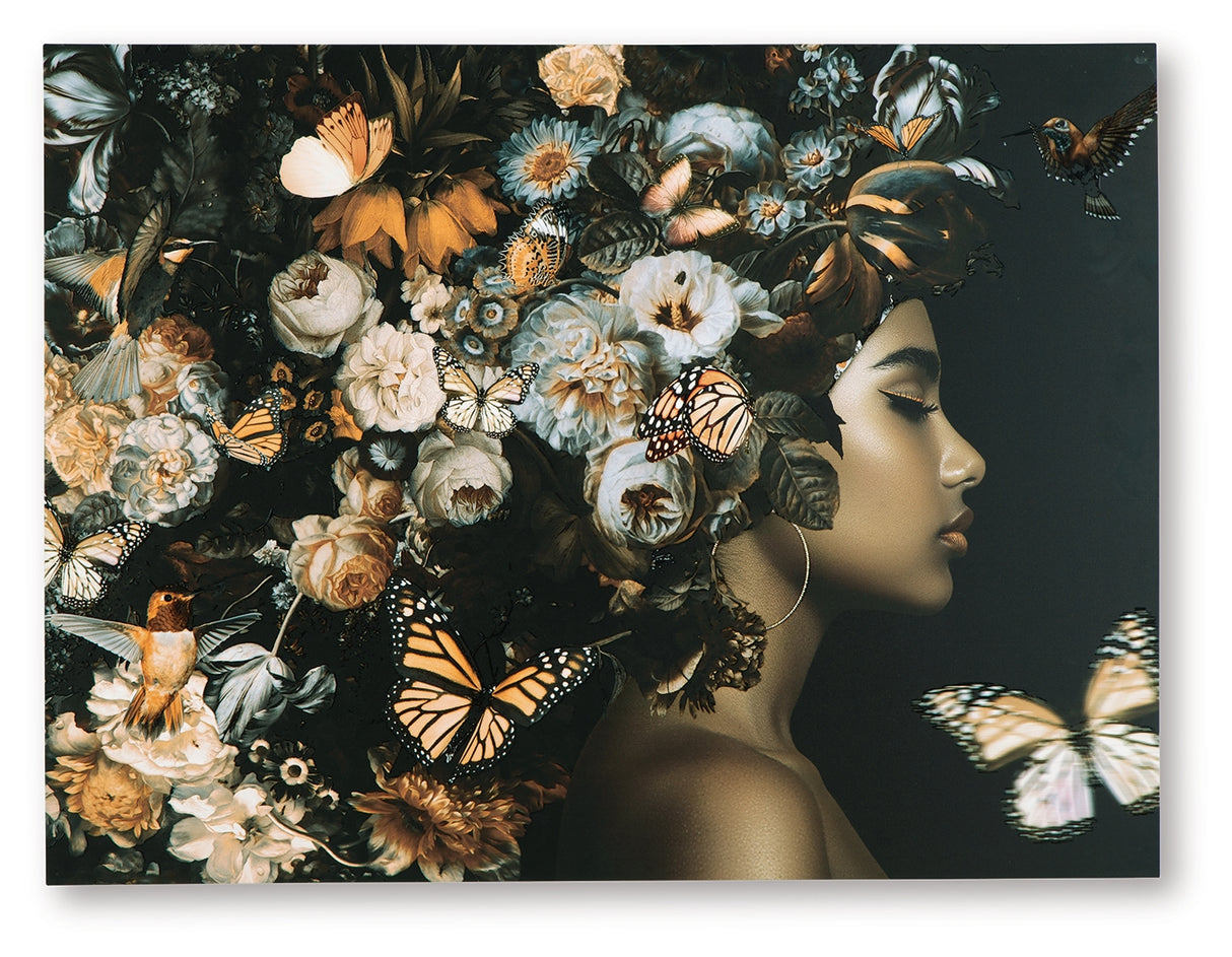 Valfer Orange/Black/White Wall Art from Ashley - Luna Furniture