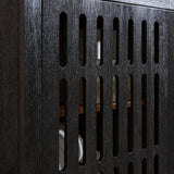 Vallisburg Black/Natural Accent Cabinet from Ashley - Luna Furniture