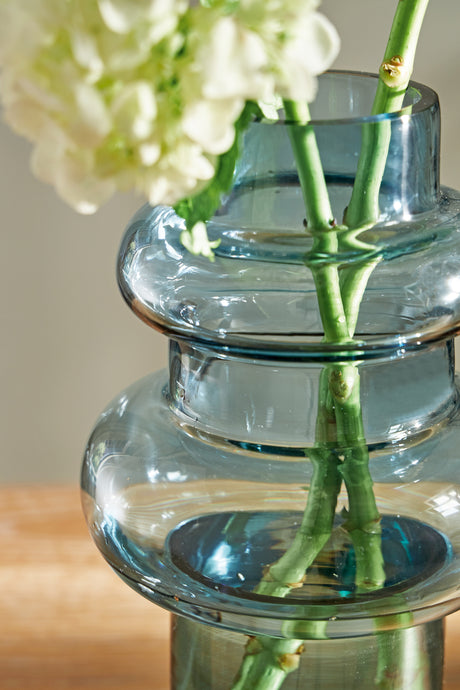 Vallmen Blue Vase from Ashley - Luna Furniture