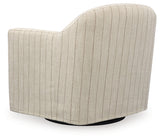 Valwick Cream/Brown Swivel Accent Chair from Ashley - Luna Furniture