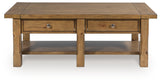 Vandenmore Medium Brown Coffee Table from Ashley - Luna Furniture