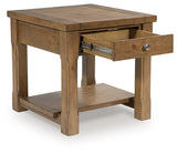 Vandenmore Medium Brown End Table from Ashley - Luna Furniture