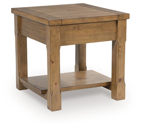 Vandenmore Medium Brown End Table from Ashley - Luna Furniture
