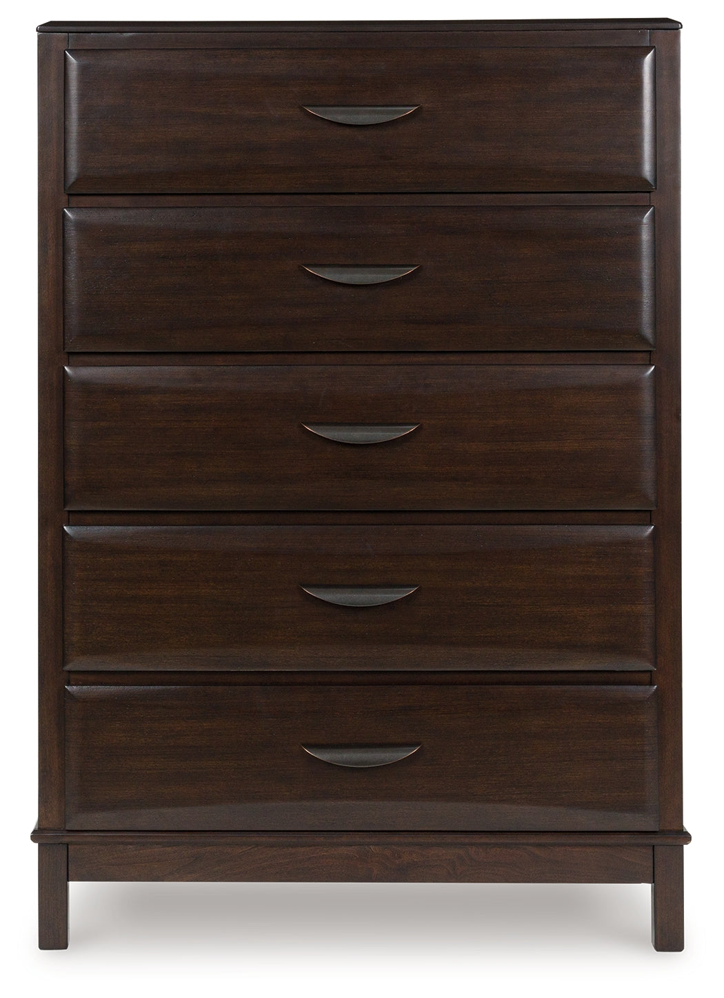 Vanmore Dark Brown Bookcase Storage Platform Bedroom Set from Ashley - Luna Furniture