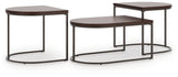 Vanmore Dark Brown Table (Set of 3) from Ashley - Luna Furniture