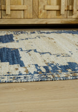 Varnler Blue/Brown/Tan Extra Large Rug from Ashley - Luna Furniture