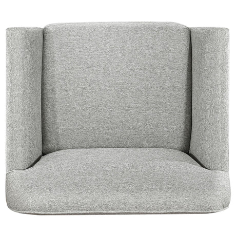 Vaughn Gray 3-Piece Fabric Upholstered Flared Arm Living Room Set from Coaster - Luna Furniture