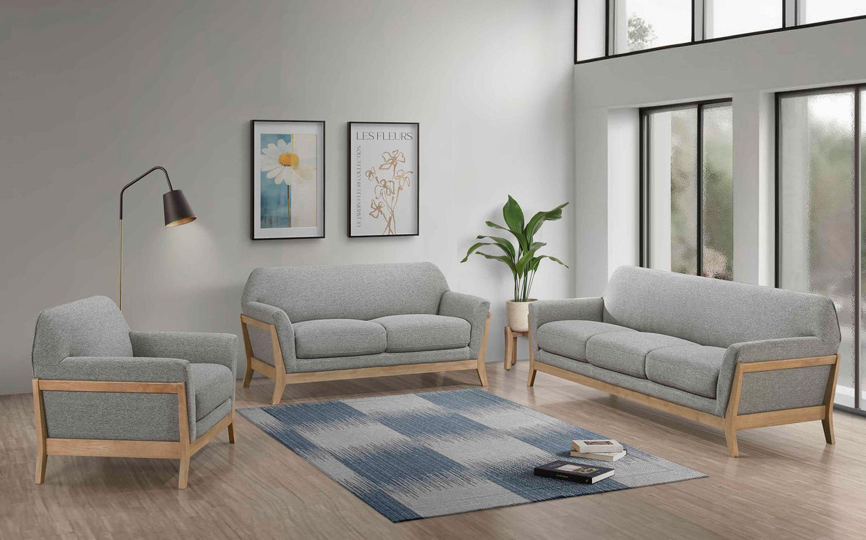 Vaughn Gray Fabric Upholstered Flared Arm Accent Chair from Coaster - Luna Furniture