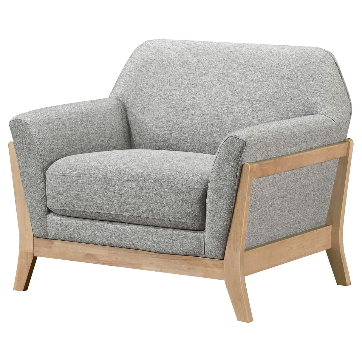 Vaughn Gray Fabric Upholstered Flared Arm Accent Chair from Coaster - Luna Furniture