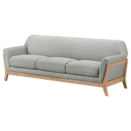 Vaughn Gray Fabric Upholstered Flared Arm Sofa from Coaster - Luna Furniture