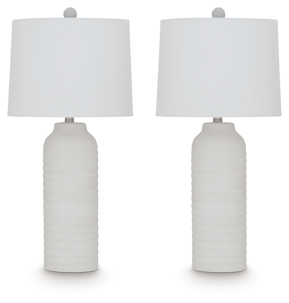 Vauville White Table Lamp (Set of 2) from Ashley - Luna Furniture