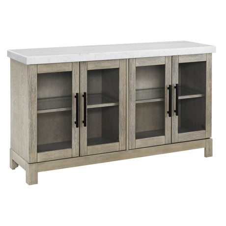 Carena White Marble Top Sideboard with Touch Lighting from Steve Silver - Luna Furniture